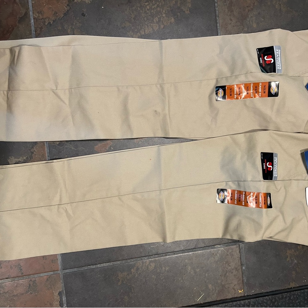 NWT boys Dickies pants 14 slim